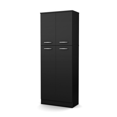 Axess 4-Door Storage Pantry (Black)